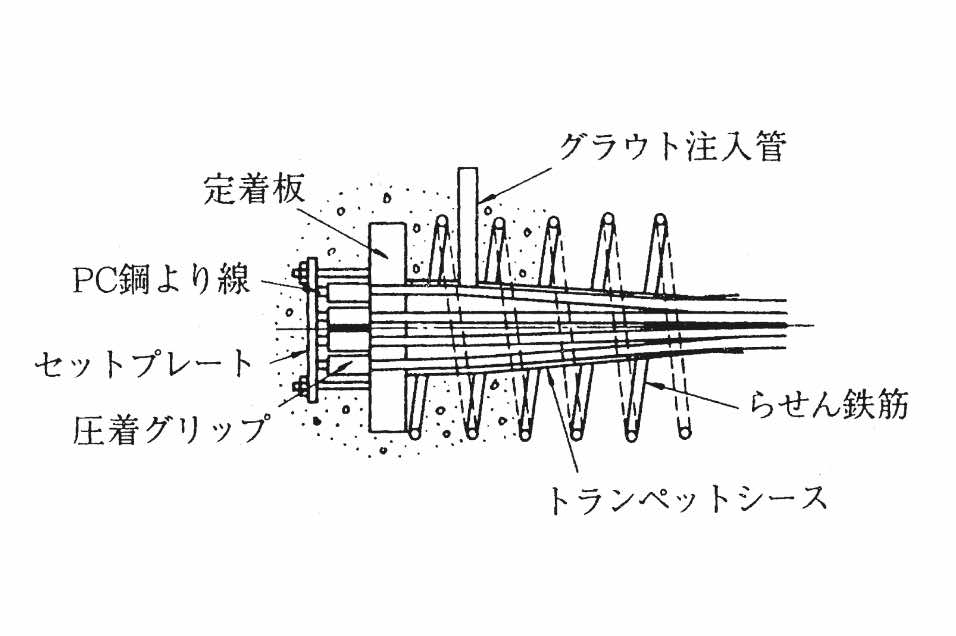 Pタイプ定着具